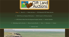 Desktop Screenshot of cliftlandauctions.com
